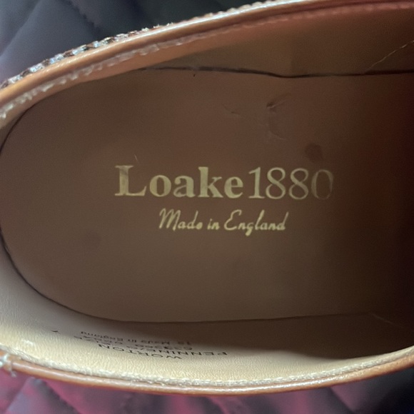 Loake 1880 Made in England Worton Brogues wingtip lace up dress shoes size 7 men - Picture 10 of 10